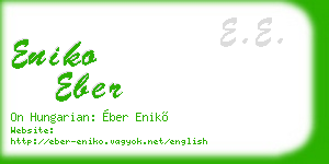 eniko eber business card